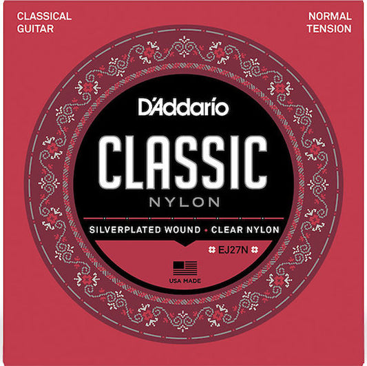 Daddario Σετ Nylon Χορδών για Κλασική Κιθάρα Classics EJ27N Normal Tension 28 - 43"
