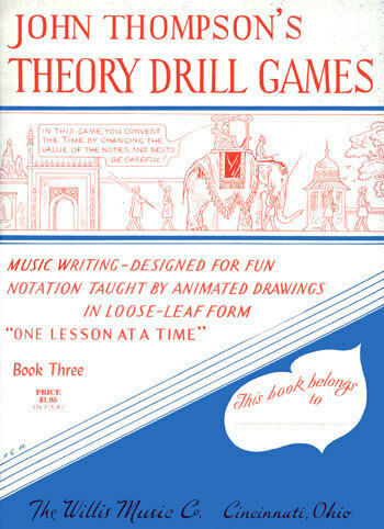Willis Music John Thompson - Theory Drill Games Βιβλίο Θεωρίας για Πιάνο Book 3